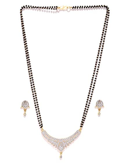 Fashionable Gold-Plated Mangalsutra Set - Pendant with Chain