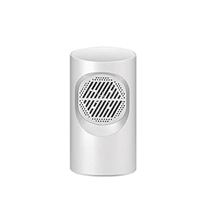 MOVOLS Electric Space Heaters, Mini Draagbare 2S Snelle Elektrische Verwarming Touch Control, Hot Ventilator Winter Warmer Bescherming Luchtverwarmer 22 0V, 300W-400W. (Color : White)