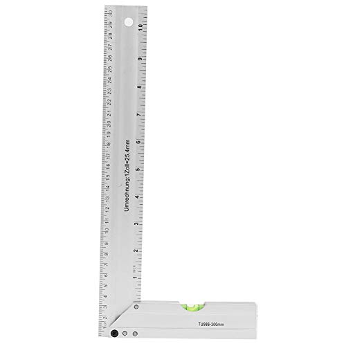 Regla de ángulo recto de aluminio 300mm miniatura 7
