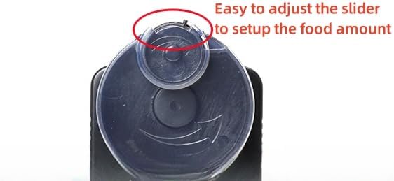 Miniatura 6 de KEKETOPET Alimentador automático de peces para acuario, dispensador automático pequeño para mini tanque y estanque, adecuado para escamas y pellets,