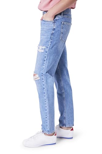 Forever 21 Men's Distressed Straight-Leg Jeans3