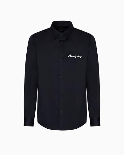 Armani Exchange Men's Essential, Logo Signature,Regular Fit,Blue,XXL