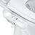 Ciays Bidet Attachment for Toilet Ultra-Slim Bidet Sprayer with Pressure Controls Non-Electric Dual Nozzles for Feminine/Posterior Wash, Sliver and White