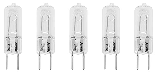 Anyray A1710Y (5)-Pack G8 100W 100-Watt 130 Volt Halogen T4 Light GY8.6 Bulbs 100Watt 5-Lamps