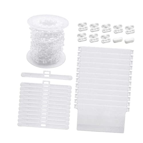 VINTORKY Indoor Window Vertical Blinds Accessories 89mm Blind Chain Clips No Drilling for Living Room