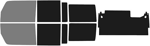 Miniatura 3 de The Tint Effect Kit de tinte de ventana precortado compatible con Jeep Wrangler JK 4 puertas Unlimited Hardtop (2007-2010) (Incluye visera delantera