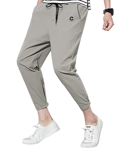 Image of EYEBOGLER Men's Solid Brand Logo Track Pants