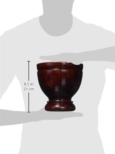 Miniatura 4 de SellerGiveOrBuy 8 pulgadas mortero tailandés maja molienda utensilios de cocina comida tailandesa ensalada de papaya herramienta de cocina de