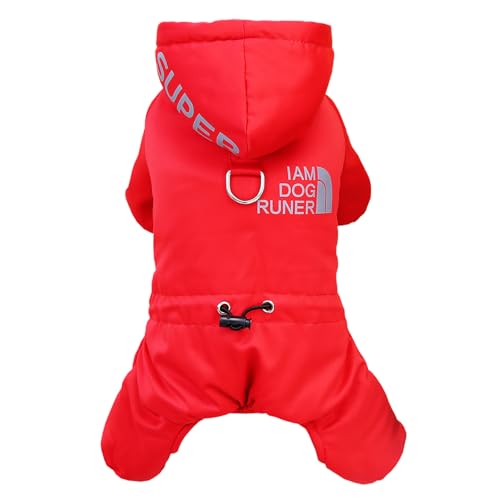 Izefia Vêtements de Manteau de Chien Coupe - Vent et Manteau de Refroidissement Veste de Sport Chaud Hiver Vêtements Épais Manteau Anti - Neige Coton Chiot Moyen Chat Chien Manteau