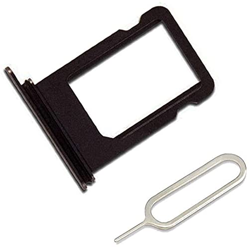 SIM Card Slot Holder Replacement Part for iPhone Xs Incl Eject Pin + Cloth ((Space Gray)