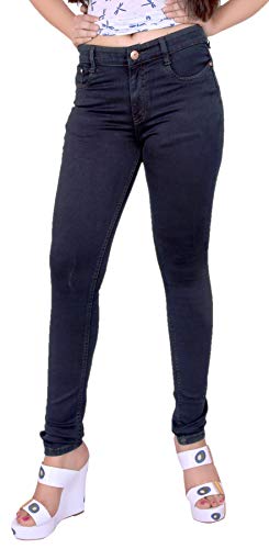 Image of FCK-3 Stretchable Denim Pencil Fit Regular Fit High Waist Jeans for Women