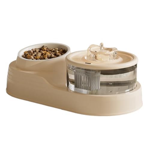 Fuente automática para gatos con comedero y suministro miniatura 4