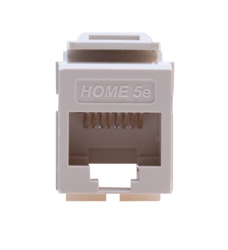 Conector keystone Cat 5e Leviton T568A modular snap-in para cable de red 4