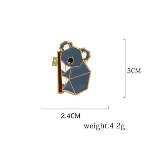 Image of Koala Enamel Pin Collect Cute Arts Metal Cartoon Brooch Backpack Clothes Collar Minimalism Lapel Badges Jewelry