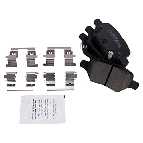 Image of TRQ Rear Brake Pad and Rotor Set Ceramic Coated Rotors Compatible with 2018-2021 Buick Encore 2018-2021 Chevrolet Trax