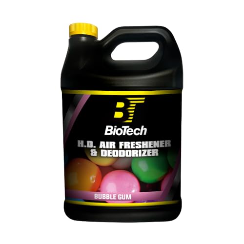 BioTech Air Freshener Bubble Gum Scent, Contains no harmful solvents and safe for use on any environment, Controls smoke cigarette, mildew, pet and food odors 128 oz (1)