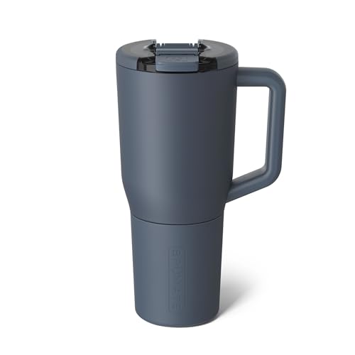 Image of BruMate Muv - 35oz 100% Leak Proof Insulated Coffee Mug with Handle & Lid - Stainless Steel Coffee Travel Mug - Double Walled Coffee Cup (Nightfall Blue)