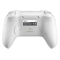 8Bitdo Ultimate 2 Wireless Controller for Windows & Android, Gaming Controller with TMR Joysticks, Switchable Hall Effect/Tactile Triggers, Motion Control, RGB Fire Ring, 8Speed Wireless Tech, White – Ansicht 3
