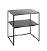 Produktbild Haku Möbel Beistelltisch, schwarz, Metall - Maße: B 50 x H 60 x T 40 cm, Style: Modern