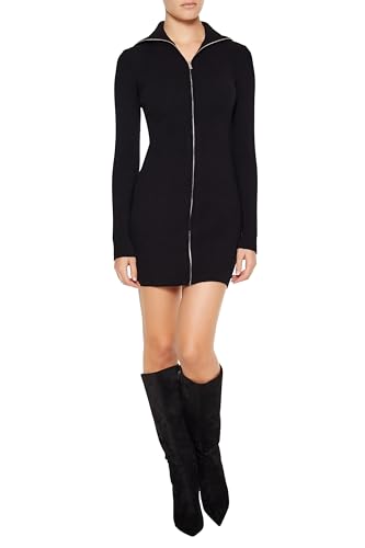 Robe moulante Forever 21 zippée en maille stretch ajustée
