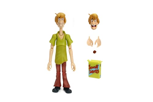 Jada Scooby-Doo! Wave 1 Shaggy Action Figure - 1:12 Deluxe Scale Toys - 6" Tall, Fully Articulated, Collector Packaging - Image 3