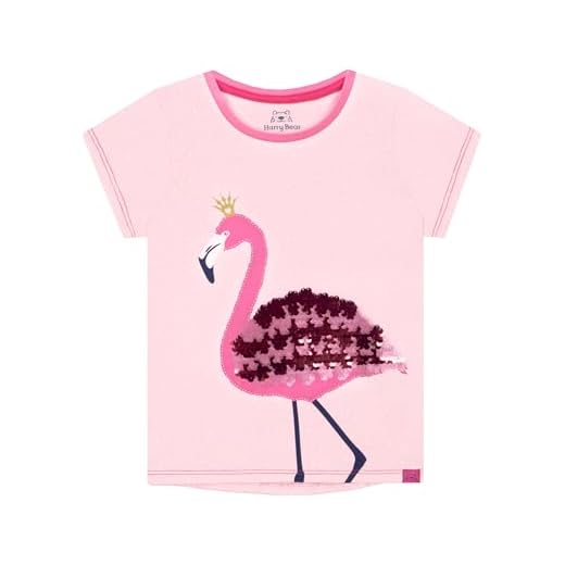 Harry Bear Mädchen T-Shirt Flamingo Rosa 104