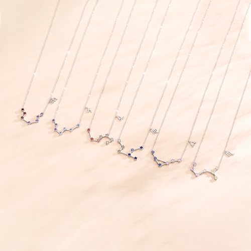 Collier zodiaque en argent 925 pendentif constellation raffiné - 2