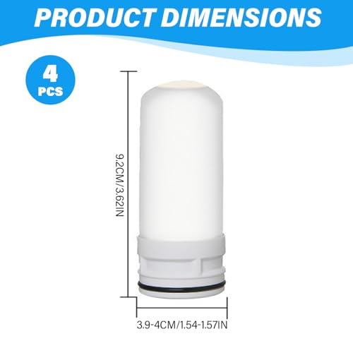 Filtre de robinet de remplacement 4 pièces à filtration d'eau facile et rapide - 7