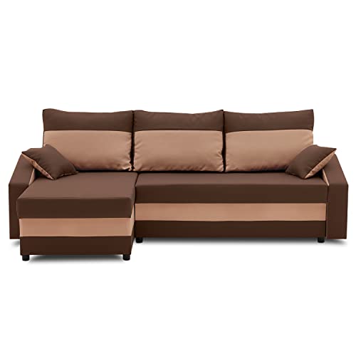 Sofini Ecksofa Hewlet mit Schlaffunktion! Best Ecksofa! Eckcouch mit...