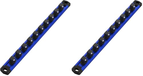 Image of WORKPRO Magnetic Socket Organizer, Heavy Duty 3 /8-Inch Drive Socket Rail (Pack of 2)