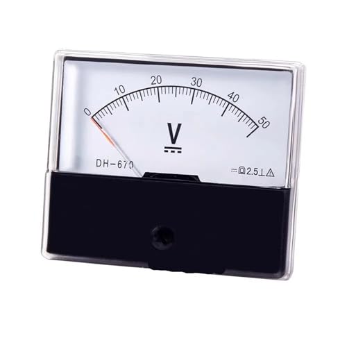 Voltmètre CC à pointeur DH-670 5V pour panneau électrique analogique