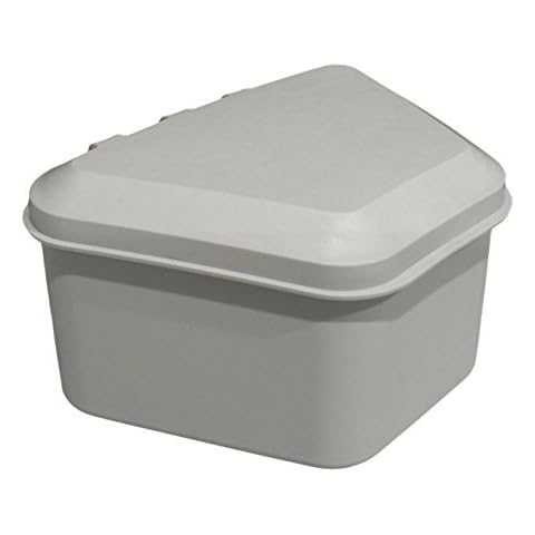 Pureline Oralcare Denture Container Capable of Soaking a Complete Upper and Lower Denture, Light Blue by Pureline Oralcare Cover