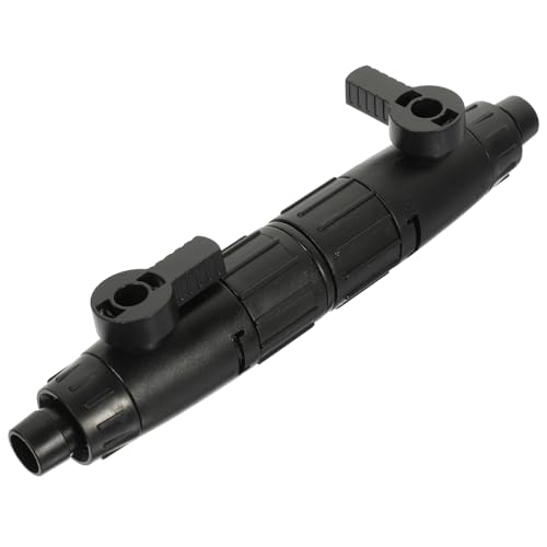 ROMISBABA 水族館のクイックインターフェース フロー 水族館の水中ポンプ 噴水 魚 水族館の水替え器 水管理 水族館バルブ 水出口変更ツール 水槽用水流制御 水槽コネクタ Abs Black