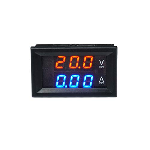 Image of Taidacent Modbus RTU Power Monitor Energy Meter DC Voltage Current Meter Ammeter RS485 TTL Isolated 100V 5A 10A 50A 100A Dual LCD Display (100V5A Modbus Protocol 485 Isolation)