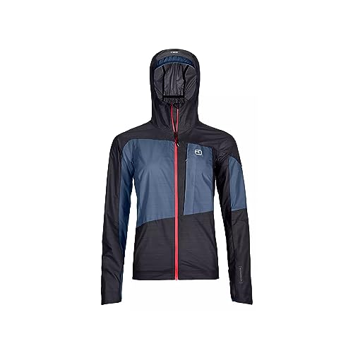 Ortovox Damen Merino Windbreaker Windjacke, Black Raven, S