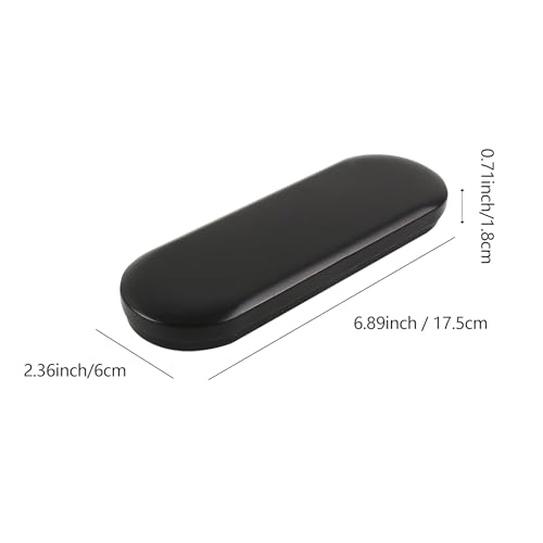 Image of Vagocom 2pcs Metal Hinged Storage Boxes,6.89x2.36x0.71inch / 17.5x6x1.8cm Portable Empty Containers Case with Lid for Bandaid,Seed,Match,Crafts,Sewing,Home,Travel(Black)