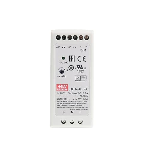 Alimentation DRA-40 DRA-40-24V 1,7A transformateur rail DIN 40W unique