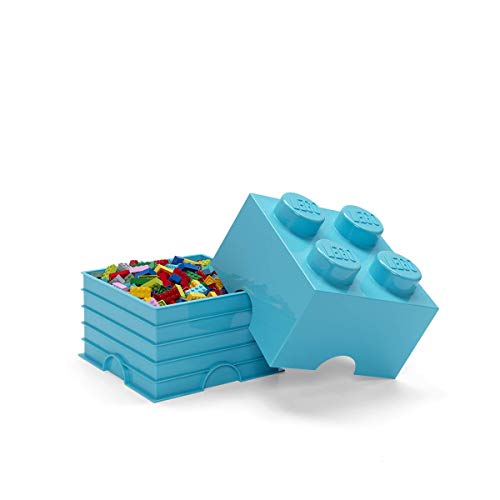 Lego Storage Brick With 4 Knobs, In Medium Azure #TOP2