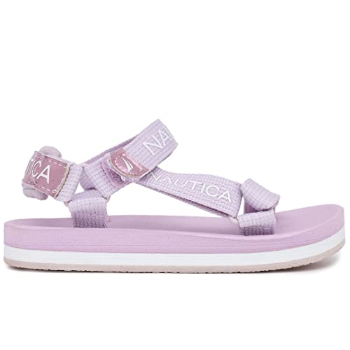 Image of Nautica Toddler Boys Sport Sandals - Lightweight Athletic Open-Toe Summer Shoes with Dual Adjustable Hook and Loop Straps for Outdoor Play, Beach, and Water