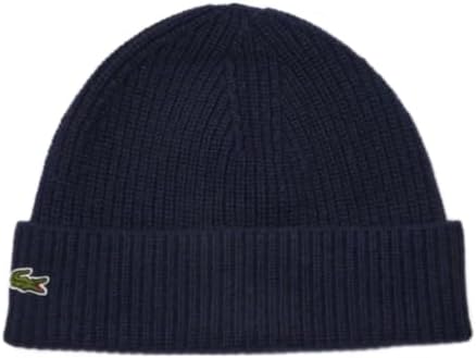 Lacoste Womens Ribbed Cashmere Beanie