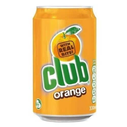 Club Orange Can 330Ml (Pack of 4)