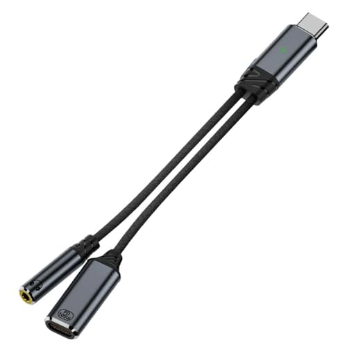 DAIAD Type-C 3.5mm CzϊP[u 7cm PD100W }[d DAC Hi-Fi y ʘb }CN [d Android USB-C X}z m[gPC A~ iC (O[)