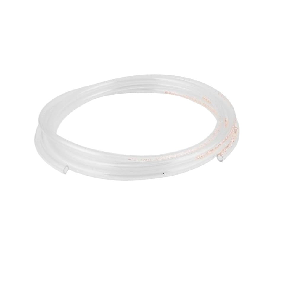 Sylale Transparent 5 Meters Pu Polyurethane Tube 8Mm Od 5Mm Id Orange Pneumatic System Hose(Transparent)