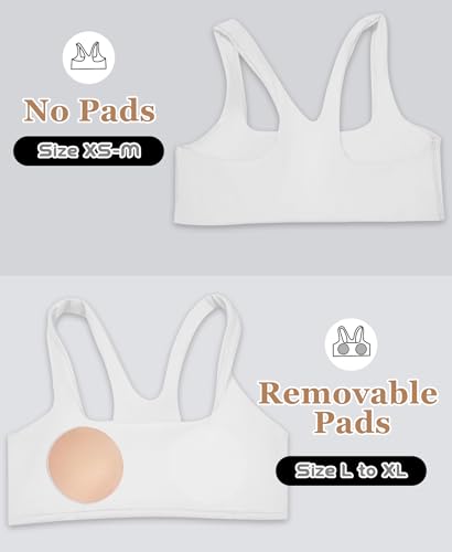 Girls Sports Bra 8-10 Racerback Training Bras for Girls Scoop Neck for Teens Kids Yoga Sports Dance Crop Top3
