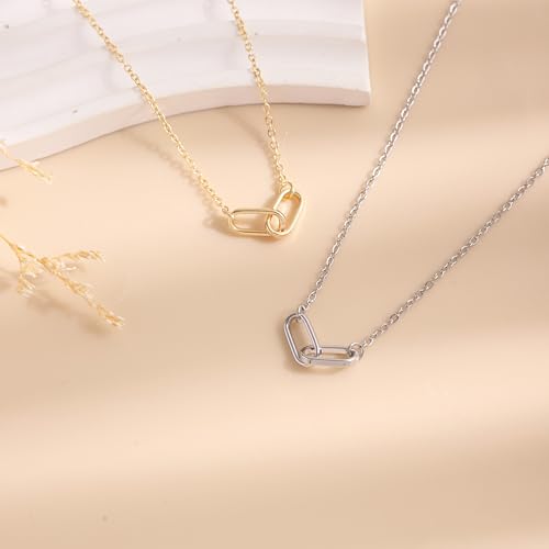 Baydurcan Silver Necklace for Women Evil Eye Ankh Bow Necklace for Friends Sister Birthday Just Because Christmas Gifts3