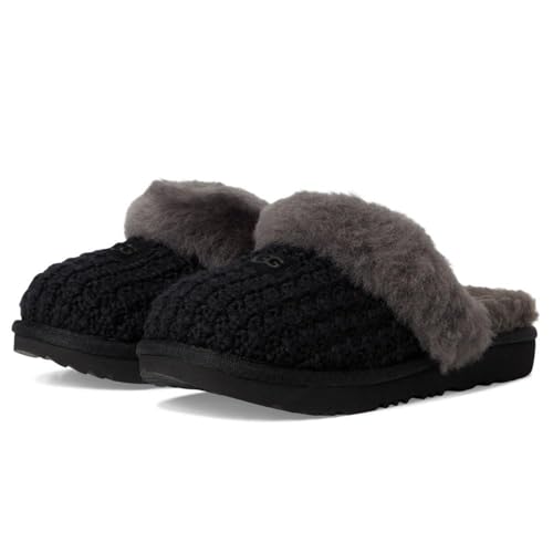 UGG Kids' K Cozy Ii Knit Slipper, Black, 4 - image 7