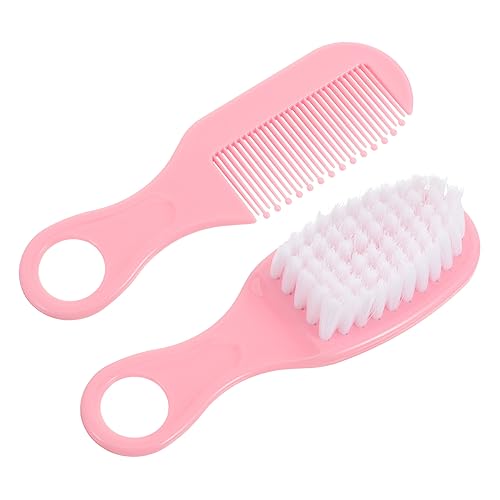RORPOIR Newborn Grooming Kit 4 Pieces Brush and Comb Set Quality Material Promote Brain Development