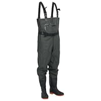vidaXL Waadpak met laarzen en riem maat 45 zwart vis