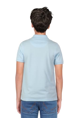 Image of Allen Solly Boys' Pique Polo T-Shirt | Solid | Soft Cotton Pique | Regular Fit | School & Smart Casual Wear