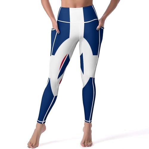 Indianapolis Women's Printed Yoga Leggings with Pockets